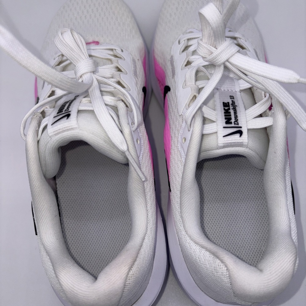 Nike Downshifter 13 Women's Size 8.5 Pink White Black Running Shoes FD6476-109 - Picture 12 of 12